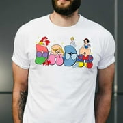 Osec Cartoon Princess Group Dada Happy Father's Day Gift For Dad Tshirt Men Women