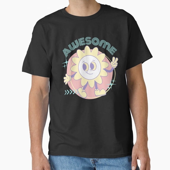Osec Retro Anime Cartoon Kawaii Y2K 80S Trendy Flower T-Shirt Sticker Clic T-Shirt, Retro Tee For Man, Woman Shirt, Birthday Gift