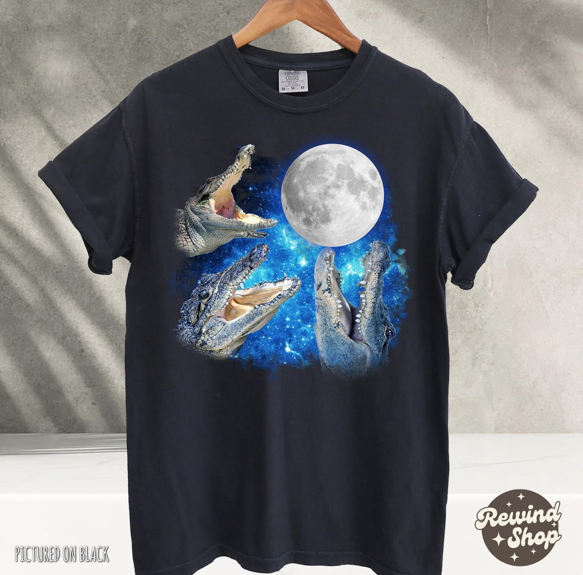Swamp Water Alligator Punk Retro T Shirt 972 WhiteOne Size