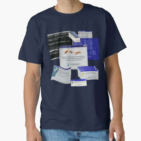 Osec Windows Webcore Glitch Error Cyber Core Classic T-Shirt, Retro Tee, Trendy Shirt, Birthday Gift
