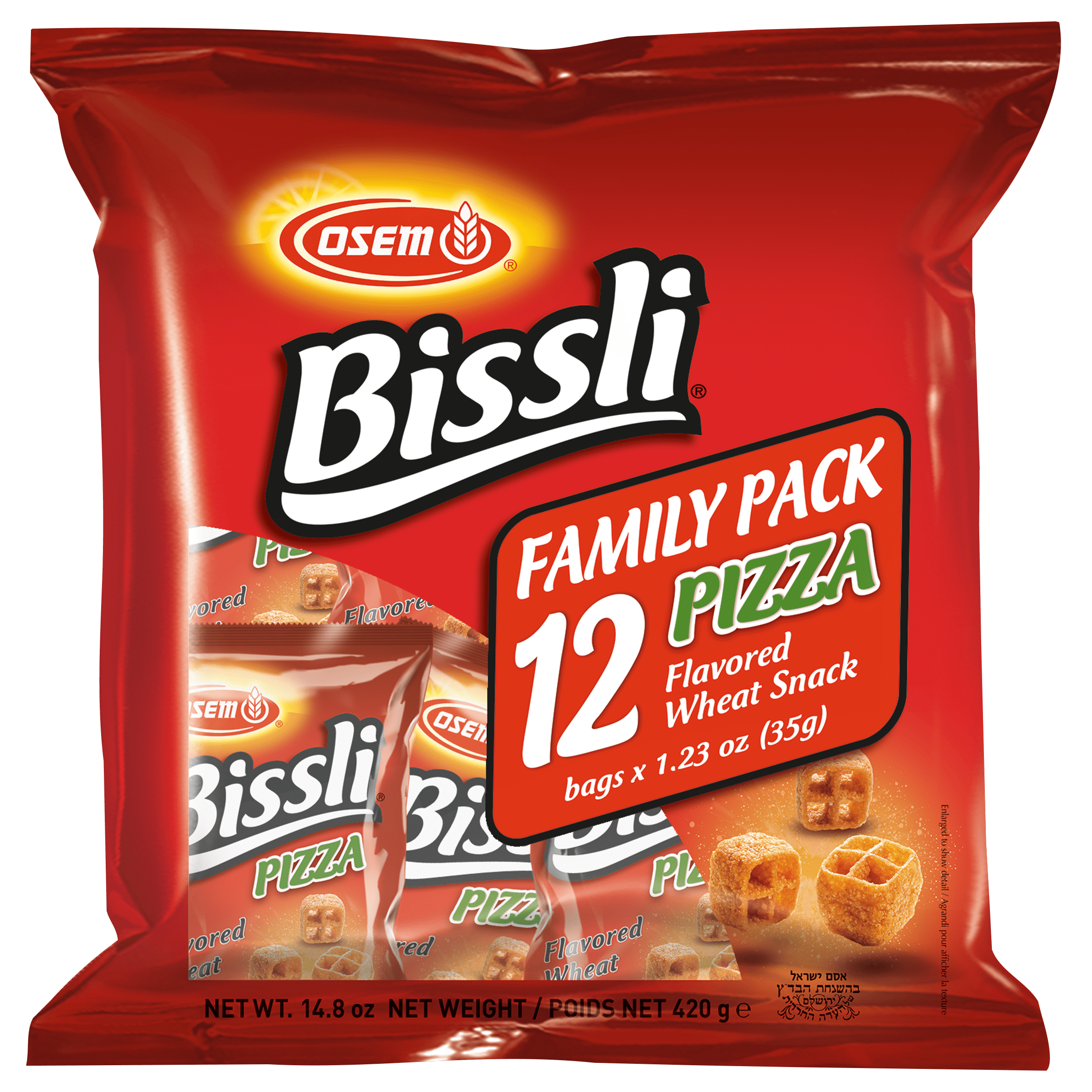 Osem Bissli Pizza Flavored Wheat Snack - 12/1.23Z