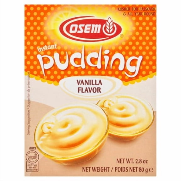 Osem Vanilla Instant Pudding 80g, British Import (Pack of 3)