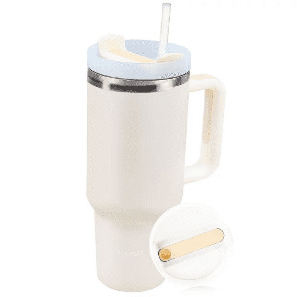 Smoke 40 oz Stainless Handle Tumbler with lid and Straw - Artistry