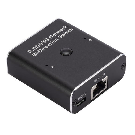 Osfvolr 1 Drag 2 RJ45 Gigabit Ethernet Switch Splitter Network Cable USB C Network Switch for Laptop, TV Box, Router 2 In1 Out