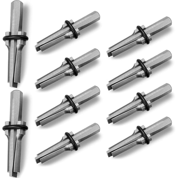 Osfvolr 10 Pcs Rock Splitting Wedges,3/4'' Wedge and Shims,Heavy Duty Chisel and Stone Splitting Tools for Marble Rocks Concrete