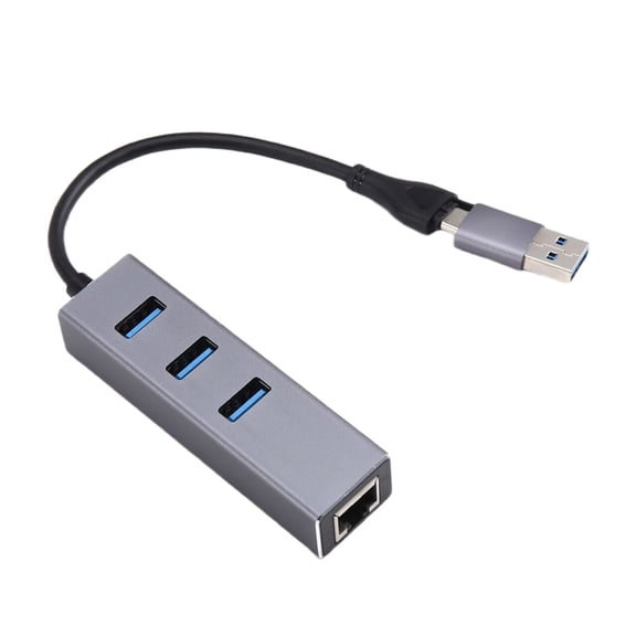 Osfvolr 1000Mbps Ethernet Lan Adapter USB Type C Gigabit Ethernet Adapter USB 3.0 Network Card to RJ45 Lan Hub for Desktops PC