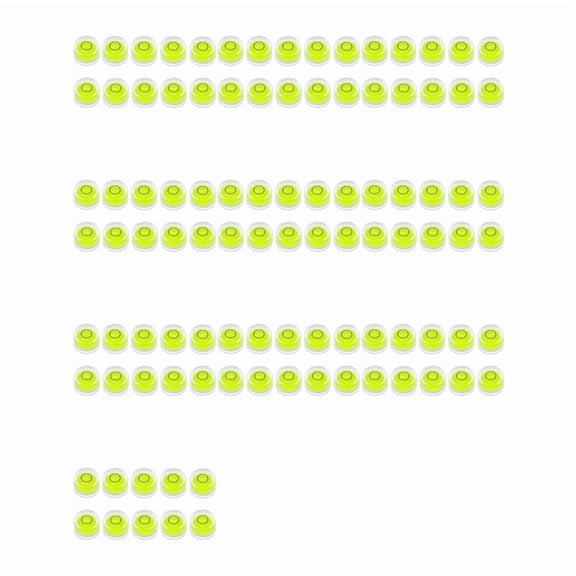 Osfvolr 100Pcs Mini Bubble Spirit Level 10X6mm Circular   for Leveling Tripod Telescope 10X6mm,Non-Adhesive