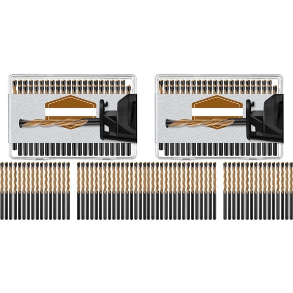 Osfvolr 100pcs Drywall Drill Bits Pilot Point Cutting Drill Bits Diameter Drywall Router Drill Bits Drywall Tools for Spiral Saw