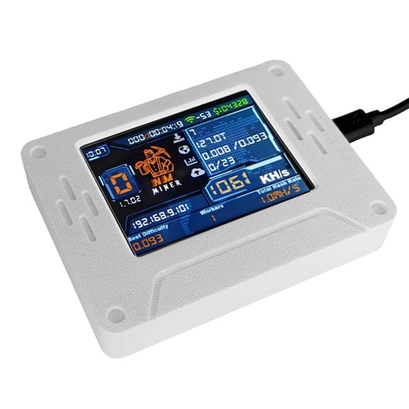 Osfvolr 1060Kh/S  BTC Solo Miner Upgraded Bitcoin Crypto Miner 2.8 Inch Smart Touch ScreenNerdMiner  Home BTC