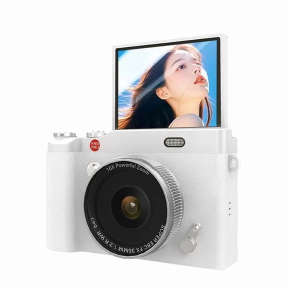 Osfvolr 1080P Compact Digital Camera Video Camcorder with 16x Zoom 2.4'' Screen Digital CCD Cameras for Beginner Photography A