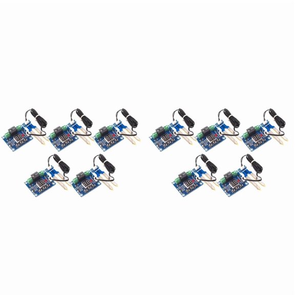 Osfvolr 10Pcs 12V Digital Auto Watering Module Soil Humidity Sensor Controller Soil Moisture Test Irrigation System Detector