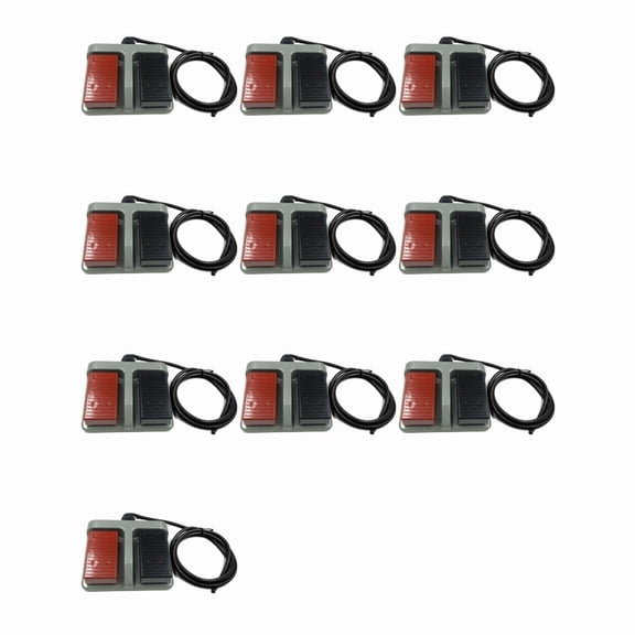 Osfvolr 10X Instant Plastic Foot Switch Infinite Double Pedal Two-Way Dual-Use Tumble Switch