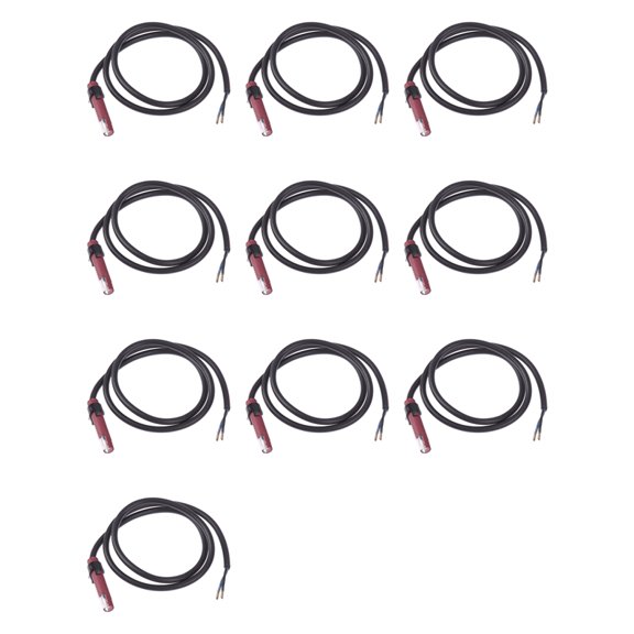 Osfvolr 10X QRB1 Flame Detector Photosensitive Electric Eye Burner Detection Photoresistor Red QRB1 Photocell