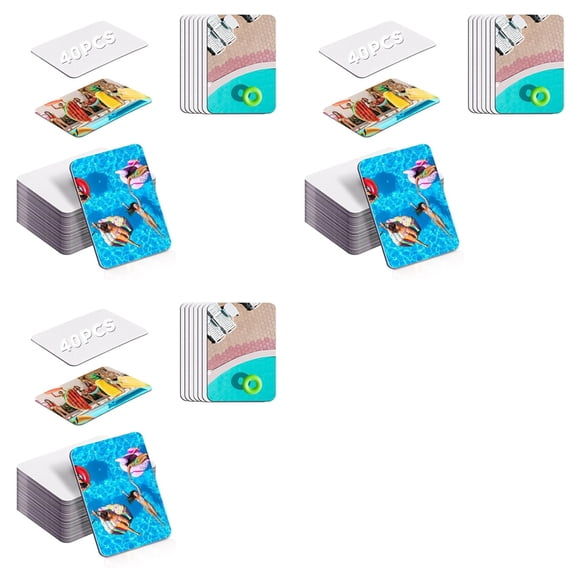 Osfvolr 120 Pcs Sublimation Magnets Blank 3.5 X 2.3 Inch Personalized Fridge Refrigerator Magnets Blanksc for Kitchen Decorative