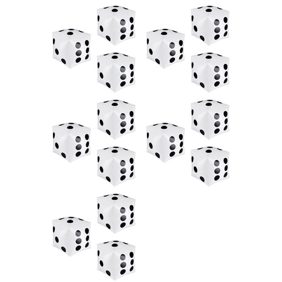 Osfvolr 15 Pack Jumbo Inflatable Dice 12 Inch Giant Inflatable Jumbo Dice Large Inflatable Dice for Game Pool Toys