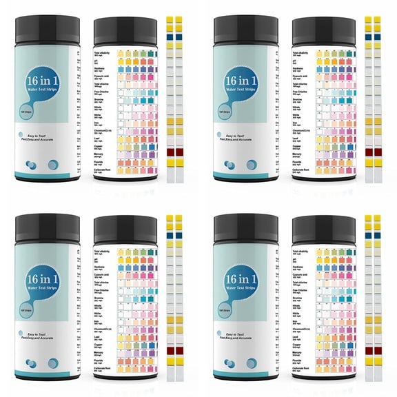 Osfvolr 16 in 1 Water Test Kits,400PCS Drinking Water Testing Strips,Tap and Well Water Test Strip&ETesting for PH,Lead,Chlorine
