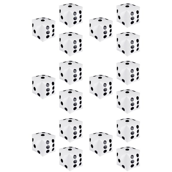 Osfvolr 18 Pack Jumbo Inflatable Dice 12 Inch Giant Inflatable Jumbo Dice Large Inflatable Dice for Game Pool Toys