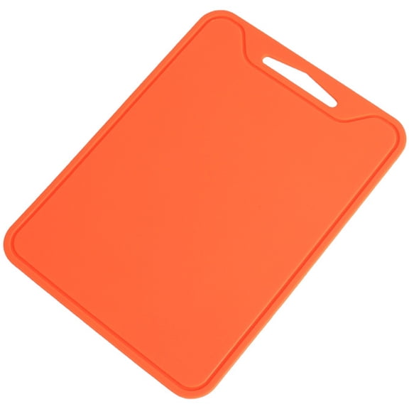 Osfvolr 1PC Silicone Cutting Board for Kitchen: Foldable, , Anti-Skid Design Orange Color