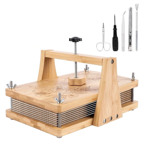 Osfvolr 1Set Large Wooden Flower Pressing Kit - DIY Arts Set for Dried Flowers and Plants
