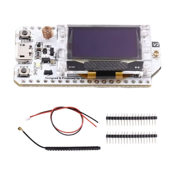 Osfvolr 1pc LoRa Node IoT Development Board / WIFI / Bluetooth / SX1276 /  / OLED / 868-915 Band, Compatible Android IoT