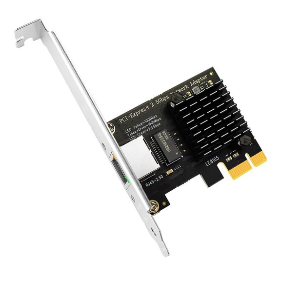 Osfvolr 2.5Gb PCIe Network Card for Desktop PC, 2500/1000/100Mbps Gigabit Ethernet RJ45 LAN Port,PCIE X1 Interface Ethernet Card