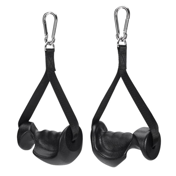 Osfvolr 2 Pcs Ergonomic Exercise Handles, Resistance Band Handles Cable Machine Attachments for Gym Pulley Machine