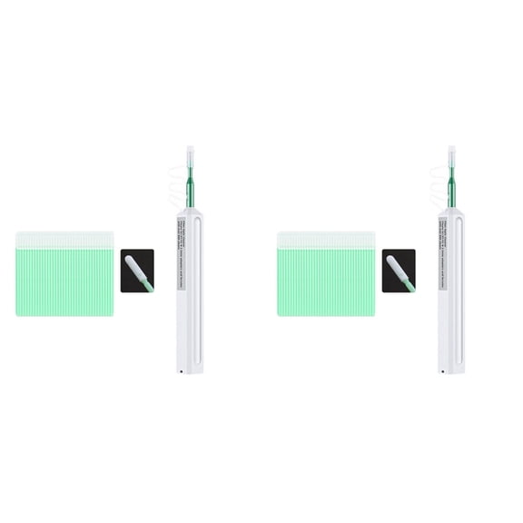 Osfvolr 2 Set 2.5mm Fiber Optic Cleaning Pen SC/FC/ One-Click Cleaning Fiber Cleaner Tools Optical Fiber Connector Cleaner