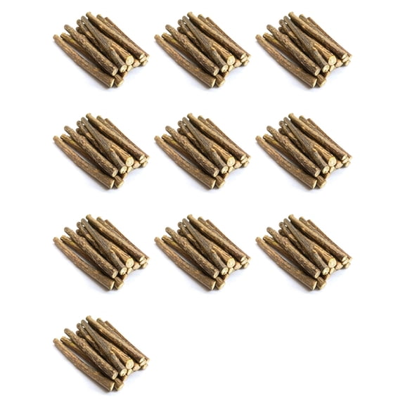 Osfvolr 200Pcs Natural Silvervine Sticks for Matatabi Chew Sticks Teeth Molar Chew Toys for Cat Teeth Cleaning