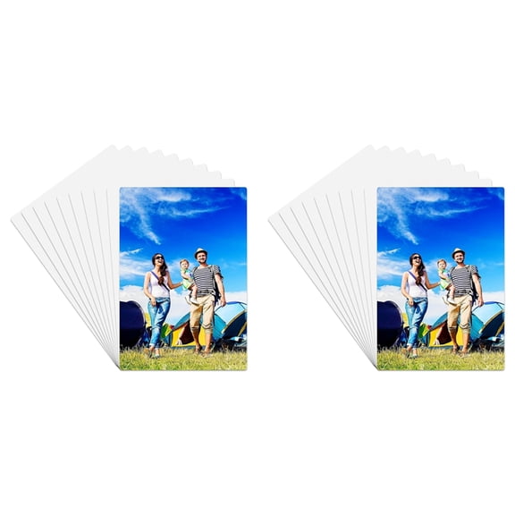 Osfvolr 20PCS Sublimation Metal Photo Blank Heat Transfer Paper Picture Sublimation Sign Blank, Aluminum Photo Sign for Design-B