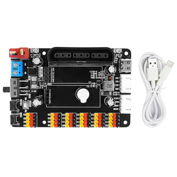 Osfvolr 24-Channel PWM Servo Debugging Board Motor Controller Module Tool for DIY Electronic Robot Arm RC Car Kit