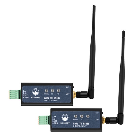 Osfvolr 2PCS DX-CP31 433MHz LORA Serial Adapter RS485 to Wireless Module Converter Convert Wired Devices to Wireless for Lorawan