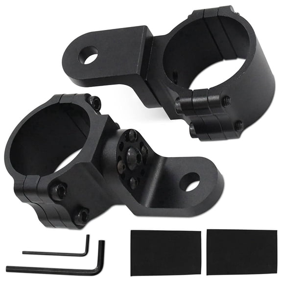 Osfvolr 2Pcs 360 Adjustable Car Mount Bracket for UTV ATV RZR 4WD LED Whip Light Bar 1.75" to 2" Rollbar Cage