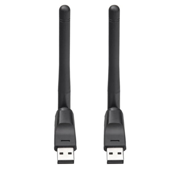 Osfvolr 2Pcs MT7601 Chip 150Mbps USB WiFi Antenna 2.4GHz Wireless Network Adapter Rotatable USB2.0 for Satellite Receiver