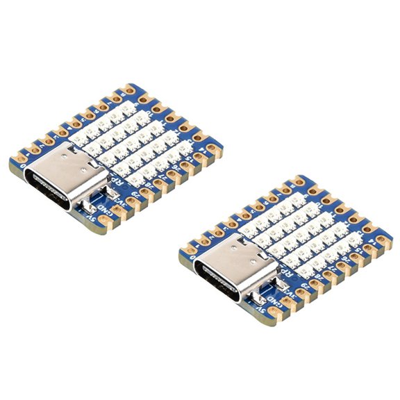 Osfvolr 2Pcs RP2350-Matrix Mini Development Board with 5X5 RGB LED Matrix on Board RP2040 Dual-Core Processor