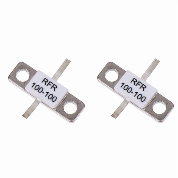 Osfvolr 2X 250Watts 100Ohms Resistor Flange Mount 250 Watt 100 Ohms Oxide RFR100-100