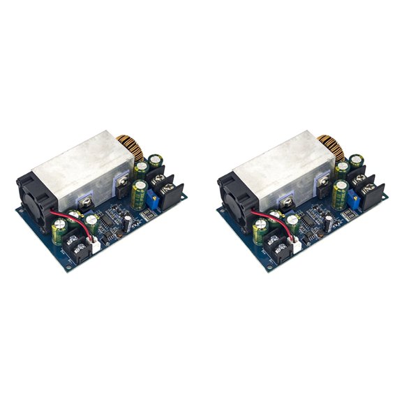 Osfvolr 2X 600W 25A CC CV Adjustable Power Supply Module LED Driver DC-DC Converter Regulator Module 12-75V to 2.5-60V
