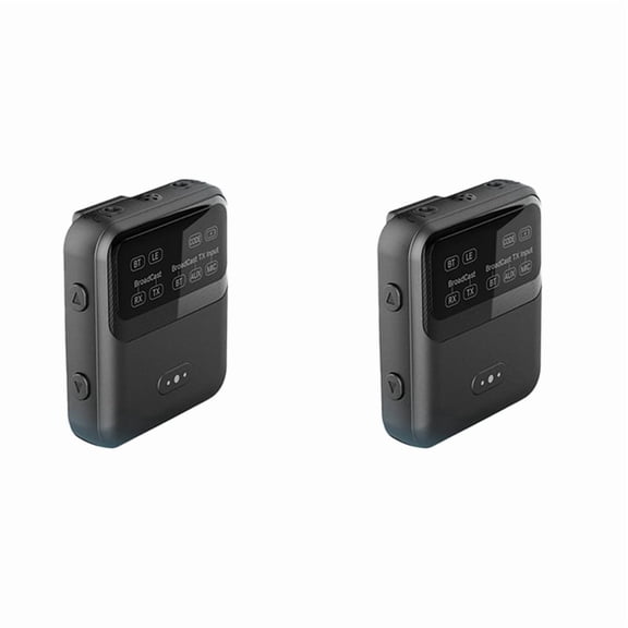 Osfvolr 2X Bluetooth 5.4 Audio Receiver Transmitter -LL/HD/AD LC3 Auracast LE Audio Adapter Wireless Stereo Music with Mic