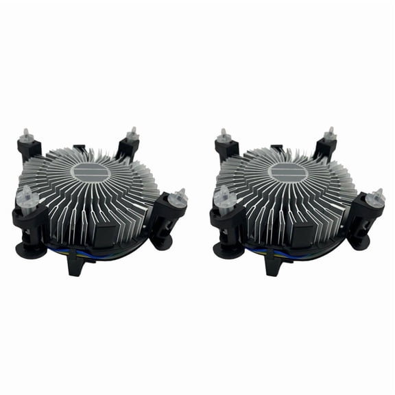 Osfvolr 2X CPU Cooling Fan Radiator Heatsink, 2400 RPM Hydraulic for LGA 775 1150 1155 1156 1151 Optimal Gaming Performance