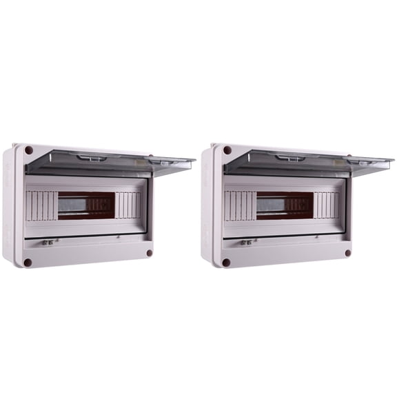 Osfvolr 2X HT Series Junction Box 12WAY PC IP65 Waterproof Distribution Box Outdoor Plastic Electrical HT-12Way