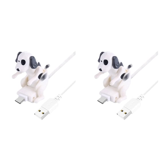 Osfvolr 2X Humping Dog USB Charging Cable Funny Fast Charger Type-C Novel Phone Accessory & Stress Relief Toy