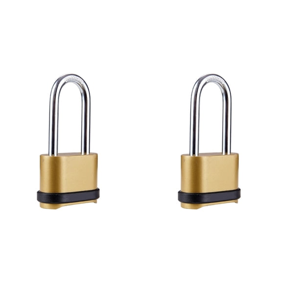 Osfvolr 2X Long Beam Combination Lock, Padlock, Extended Lock Hook Bottom, Four Zinc Alloy All-Metal Long Hook Combination Lock