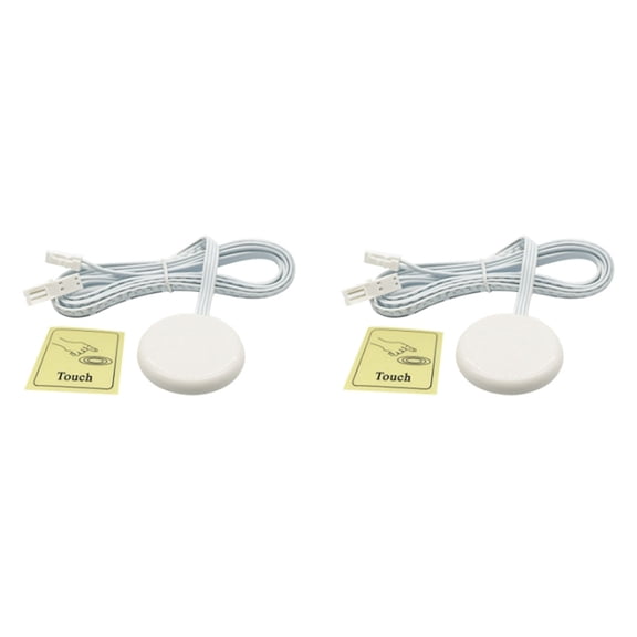 Osfvolr 2X Penetrable Wood Panel Wireless Touch Sensor LED Light Switch Hand Sweep Control Dimmable Touch Dimmer