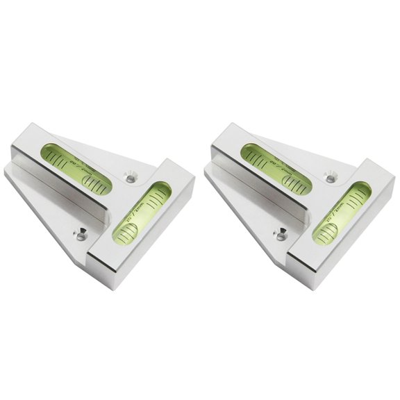 Osfvolr 2X T Type Level Meter, Mini Spirit Level Bubble Two Ways T Type Portable XY Dual- Horizontal A