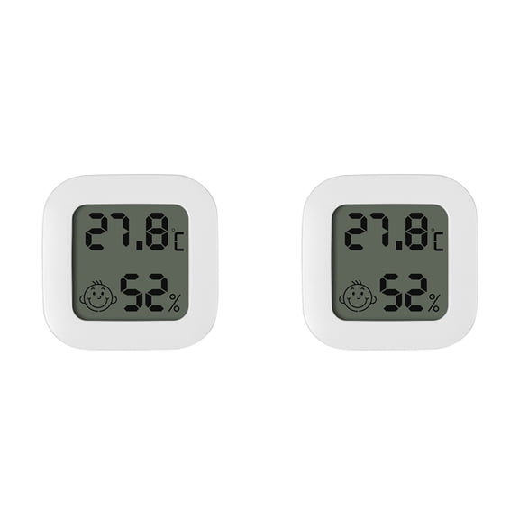 Osfvolr 2X Tuya Zigbee Temperature and Humidity Sensor with LCD Digital Display APP Real-Time Monitoring Remote Control