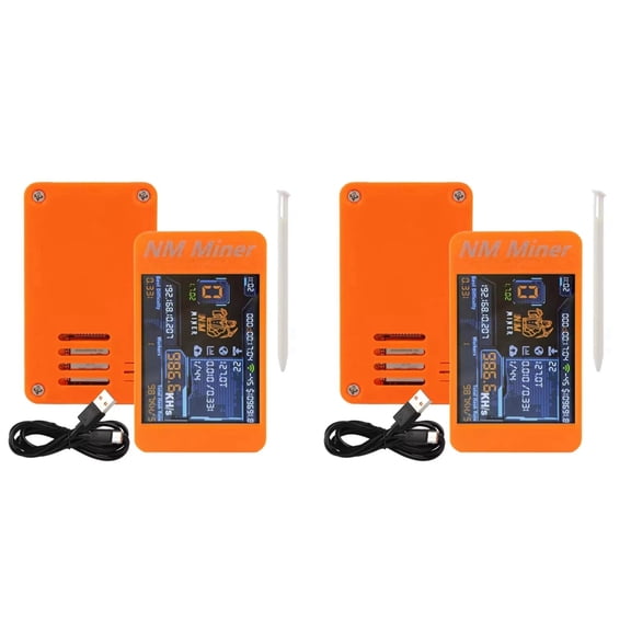 Osfvolr 2X  V2 Upgrade 1010KH/S Bitcoins Miner 2.8 Inch Color Display Bitcoin Crypto Solo Lottery Miner Home Use BTC