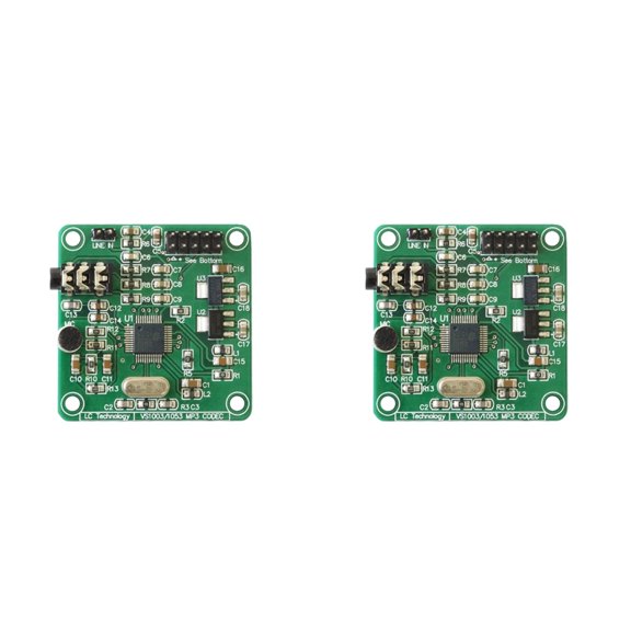 Osfvolr 2X VS1003 Module MP3 Playback Audio Decoding Onboard Microphone Multifunction Convenience Module