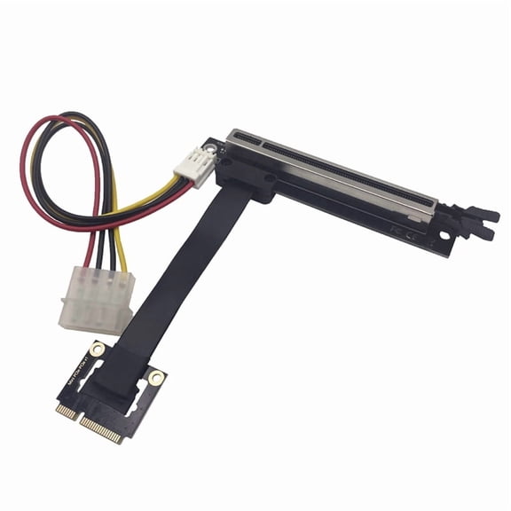 Osfvolr 3.0 PCIe Riser Card 1x to 16x Adapter No Need USB with Power Cable PCI-E X1 X16 GPU Riser Adapter for Add on Cards