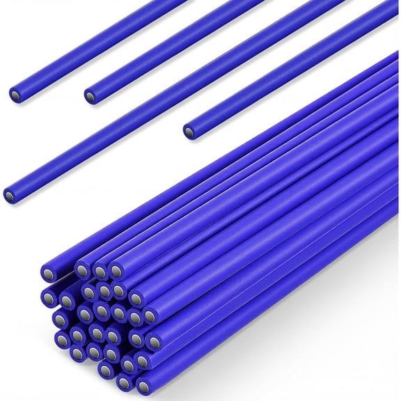 Osfvolr 30 Sticks Flux Coated Brazing Rods Bcup-5 Silver Solder Phos Copper Brazing Alloy Flat Welding Rods for Air Conditioning