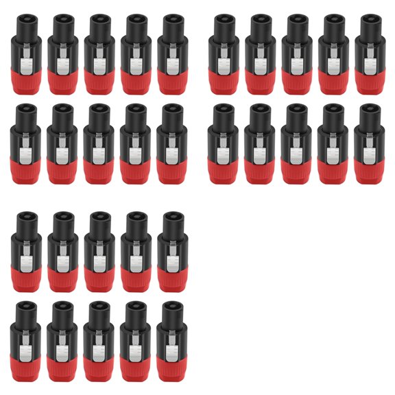 Osfvolr 30PC 4Pin NL4FC Speaker Connector Ohm Plug Speaker Audio Cable Adapter Twist Lock 4Pin Speakon Female Jack Accessories,B