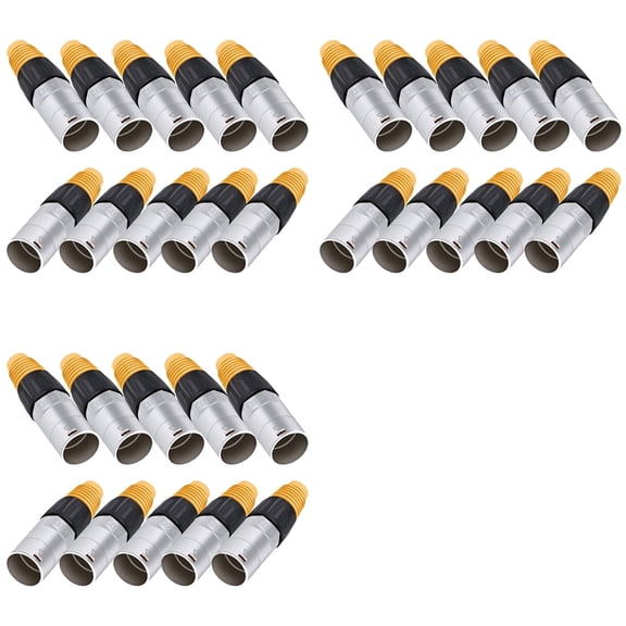 Osfvolr 30PCS RJ45 Waterproof Panel Connector, Cat5e Ethernet Socket, Metal Ethernet Cable Connector for Industrial Home Network
